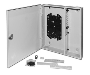 FO-WBX-4xSLT-W140H42-32UN-GY Кросс оптический настенный Hyperline