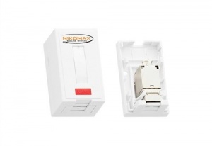 NMC-WO1UD2-FT-ST-WT Настенная розетка NIKOMAX