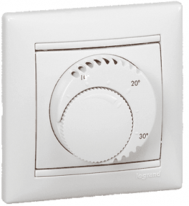 774226 Терморегулятор для теплого пола Legrand Valena Термостат стандарт белый