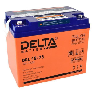 GEL 12-75 Аккумулятор герметичный свинцово-кислотный Delta