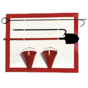 Щит пожарный деревянный открытый (в комплекте)