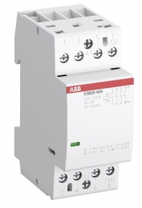 ABB Контактор ESB25-31N-06 модульный (25А АС-1, 3НО+1НЗ), катушка 230В AC/DC