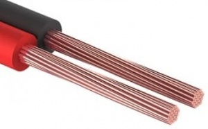 Кабель акустический 2х0,50мм², красно-черный, 100м (REXANT)