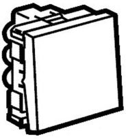 Legrand Mosaic 077011 Переключатель 2-х позиционный, 2М, белый