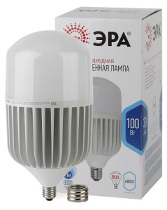 Лампа светодиодная LED POWER колокол T160-100W-4000-E27/E40 ЭРА