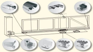 Комплект для откатных ворот массой до 350 кг CAME