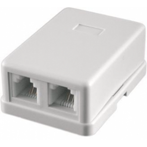 Розетка компьютерная 2 выхода STK-RJ-45(8P8C), CAT.6, 2 выхода, Dual IDC