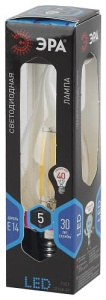 Лампа светодиодная F-LED Свеча на ветру BXS-5W-840-E14 ЭРА