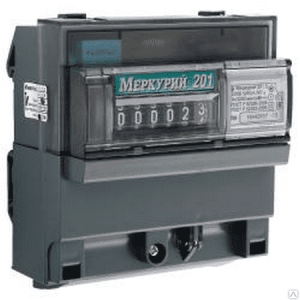 Счетчик Меркурий 201.5 1ф 5-60А 1 класс точн. 1 тариф.; имп. вых. мех Инкотекс