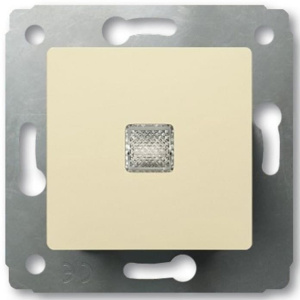 773713 Выключатель кнопочный с подсветкой Legrand Cariva Слоновая кость