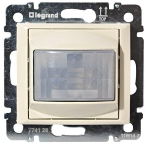 774169 Датчик движения Legrand Valena Слоновая кость ИК трехпроводный с нейтралью 1000Вт угол 120°