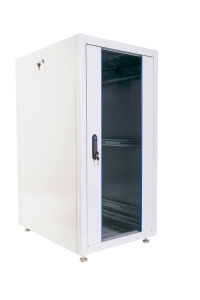ШТК-Э-24.6.10-13АА Шкаф телекоммуникационный напольный ЭКОНОМ 24U (600 × 1000) дверь стекло, дверь металл ЦМО