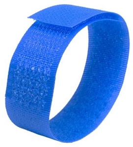 Кабельные стяжки Велькро универсальные КСВ-У 20х200 (син) (20шт.) КВТ