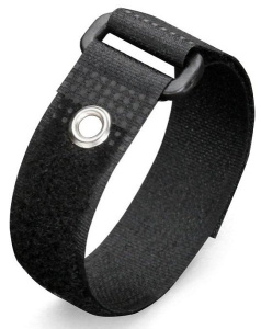 Кабельные стяжки Велькро с центральным монтажным отверстием КСВ-О 20х450 (ч) (10шт.) КВТ