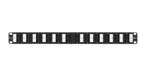 NMC-RP24UD2-AN-1U-BK Патч-панель 19", 1U, 24 угловых порта RJ-45, категория 5e NIKOMAX