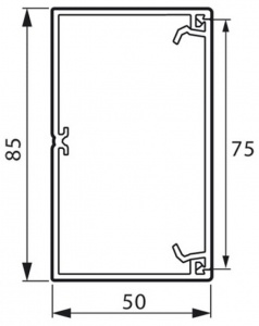 638080 Legrand  Metra Кабель-канал 85x50 (Цена за 1 метр)