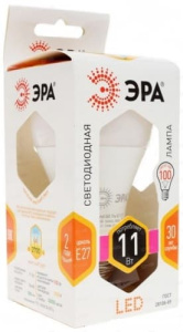 Лампа светодиодная LED Груша A60-11W-827-E27 ЭРА
