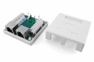 SB1-2-8P8C-C5e-SH-WH Розетка RJ-45 Hyperline