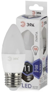 Лампа светодиодная LED Свеча B35-11W-860-E27 ЭРА