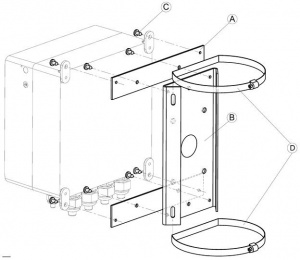 КС-1-02 Кронштейн крепления на опору Тахион