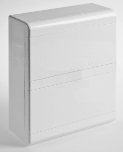 68018Б Тусо Щит распределительный навесной ЩРн-П-18 Белый с непрозрачной дверью