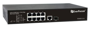 ES0812-31 Коммутатор с питанием по PoE 8-портовый EverFocus