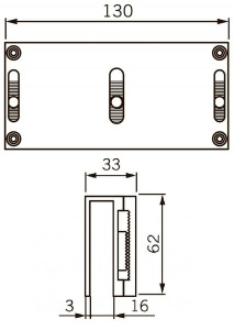 U-образный кронштейн UBG-10/12 для EMC 400 AH Dorma