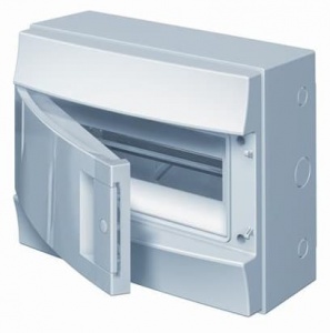 Влагозащищенный настенный бокс ABB Mistral65 12М непрозрачная дверь без клеммного блока