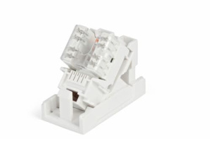 Вставка 45х22,5 с наклонным модулем RJ-45 категории 5е Hyperline