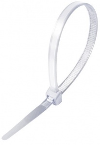 Кабельные стяжки стандартные нейлоновые белые КСС 10х450(б) (100шт) КВТ