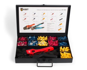 Набор изолированных наконечников в металлическом кейсе с 1 инструментом М-950-1 КВТ