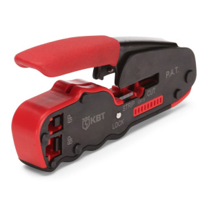 Обжимные клещи JT-04 с 2 встроенными модулями для RJ-45, RJ-12, RJ-11 КВТ