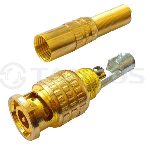 Разъем TS BNC GOLD штекер под винт Tantos