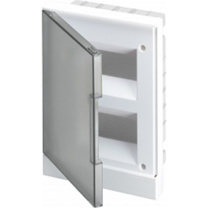 Бокс в нишу ABB Basic E 16М серая прозрачная дверь (c клеммами) BEF402216