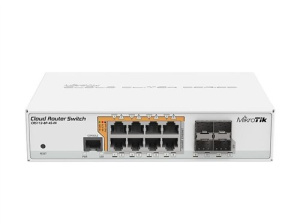 CRS112-8P-4S-IN Коммутатор 8-портовый Gigabit Ethernet с РоЕ Mikrotik