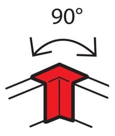 638011 Legrand Внутренний угол 100х50 неизменяемый 90° Metra