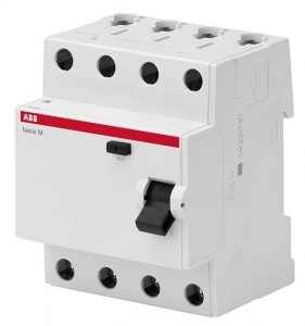Выключатель дифференциального тока УЗО ABB Basic M 4P 25A 300мA AC BMF43425