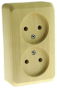 PA16-005D Розетка Сосна Schneider Electric Этюд 2-я без заземления