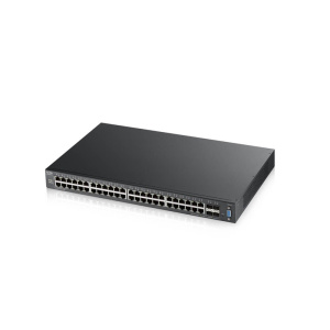 XGS2210-52-EU0101F L2+ коммутатор rack 19", 48xGE, 4xSFP+, стекируемый (до 2) ZYXEL