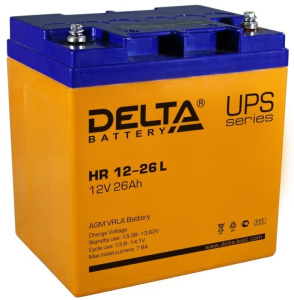 Delta HR 12-26 L Аккумулятор герметичный свинцово-кислотный Delta HR 12-26 L Delta