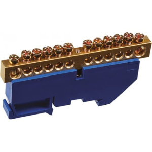 Шина N ноль на DIN-изолятор ШНИ-8х12-4-Д-С IEK