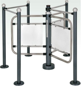 Ростов-Дон Р2М1/3 Турникет электромеханический полуростовый, трехлопастный, с дугами увеличенной высоты РостЕвроСтрой