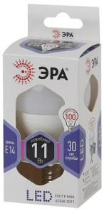 Лампа светодиодная LED Шар P45-11W-860-E14 ЭРА