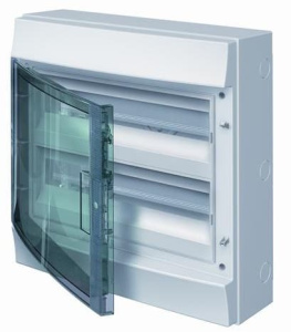 Влагозащищенный настенный бокс ABB Mistral65 36М (2х18) прозрачная дверь без клеммного блока