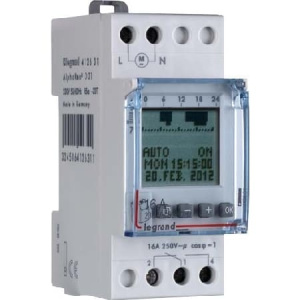 Многофункциональный годовой таймер с электронным дисплеем Legrand 1 выхода 16А 230В 412631