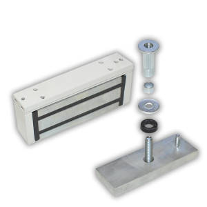 М1-200 с уголком (белый) Замок электромагнитный Олевс