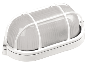 Светильник НПП1402 овал с решеткой белый термостойкий 60Вт IP54 ИЭК