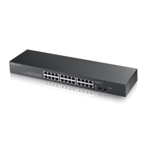GS1100-24-EU0101F Коммутатор 24xGE, 2xSFP, rack 19", бесшумный GS1100-24-EU0101F ZYXEL