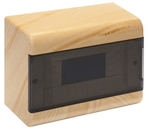 68029-27М Тусо Щит распределительный навесной ЩРн-П-9 Сосна с прозрачной дверью