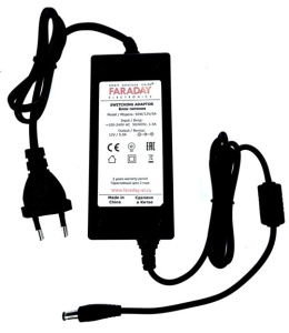 60W/12V/5A Импульсный блок питания в пластиковом корпусе FARADAY